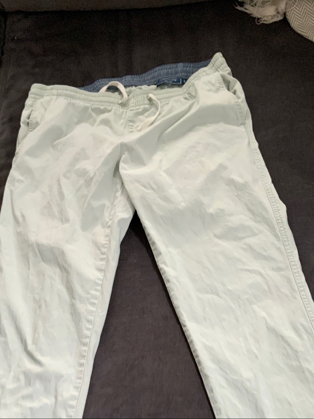Vineyard Vines Light Gray Drawstring Chinos